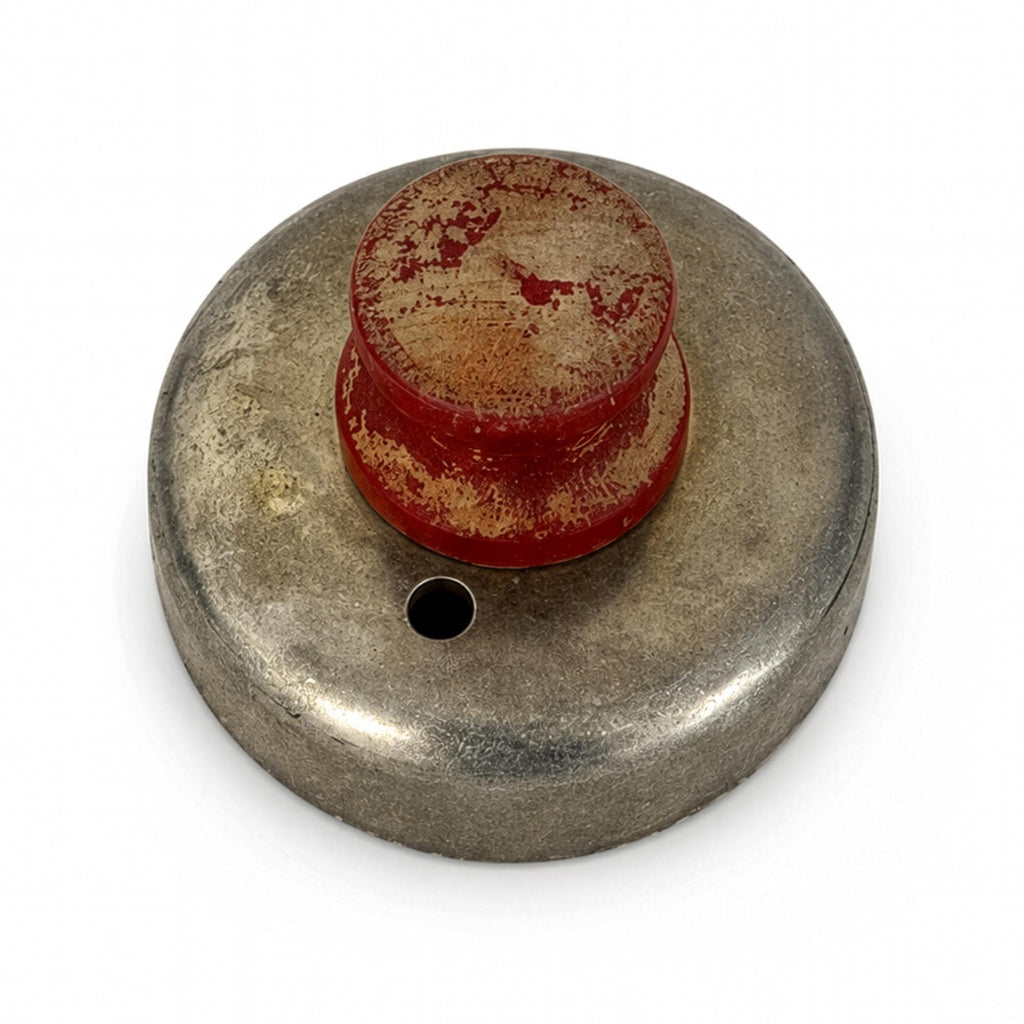 Mid-Century Wall Installation of 19 Vintage Kitchen Utensils, Red Handles — image 19