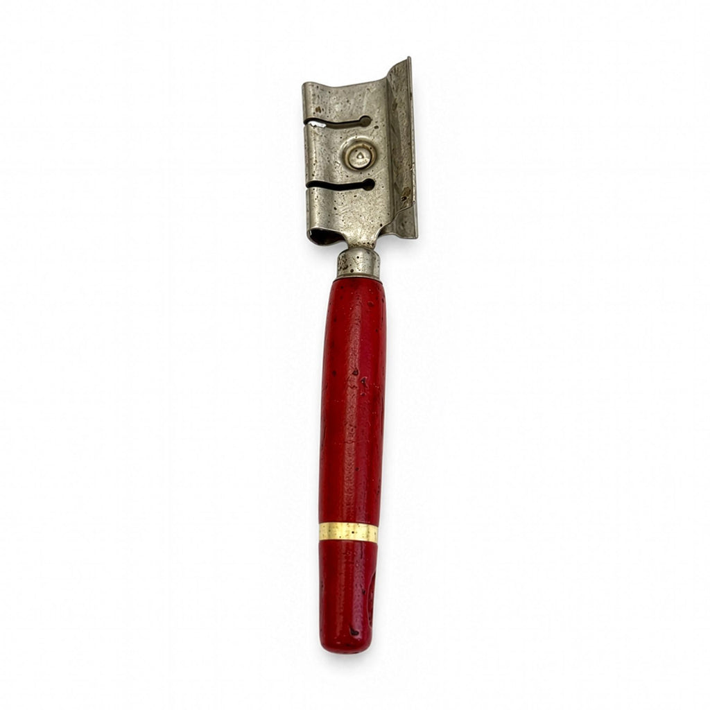 Mid-Century Wall Installation of 19 Vintage Kitchen Utensils, Red Handles — image 6