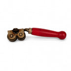 Mid-Century Wall Installation of 19 Vintage Kitchen Utensils, Red Handles — image 10