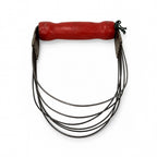 Mid-Century Wall Installation of 19 Vintage Kitchen Utensils, Red Handles — image 13