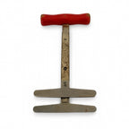 Mid-Century Wall Installation of 19 Vintage Kitchen Utensils, Red Handles — image 15