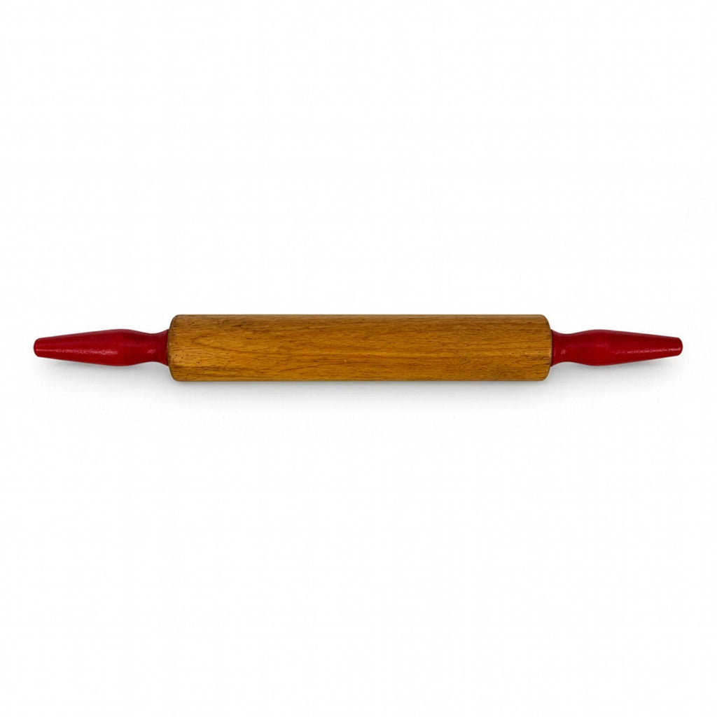 Mid-Century Wall Installation of 19 Vintage Kitchen Utensils, Red Handles — image 17