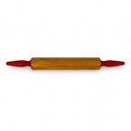 Mid-Century Wall Installation of 19 Vintage Kitchen Utensils, Red Handles — image 17