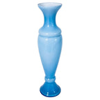 Early 20th-Century European Blue Opaline Glass Vase, Circa 1930