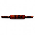 Wall Installation of Fifteen Vintage Indian Lacquered Wooden Rolling Pins — image 11