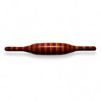 Wall Installation of Fifteen Vintage Indian Lacquered Wooden Rolling Pins — image 12