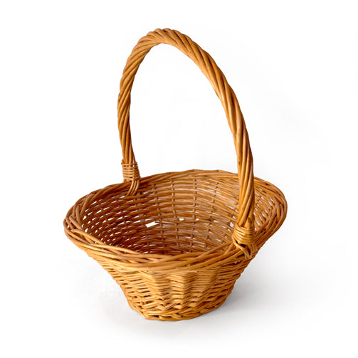 Woven Basket With High Handle