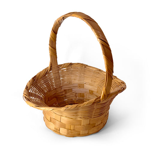 Woven Basket with High Handle
