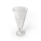 Tall Etched Glass Goblets
