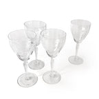 Etched Glass Goblets