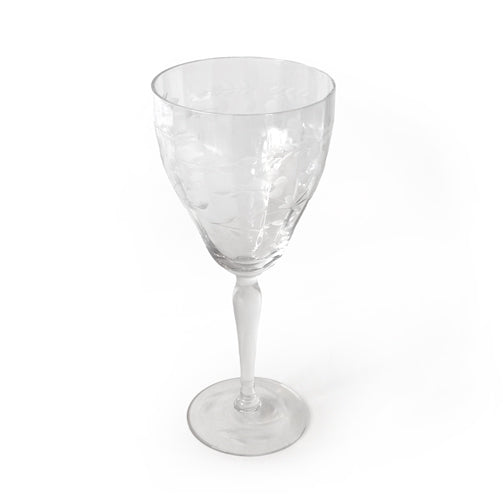 Etched Glass Goblets