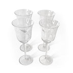 Engraved Glass Goblets