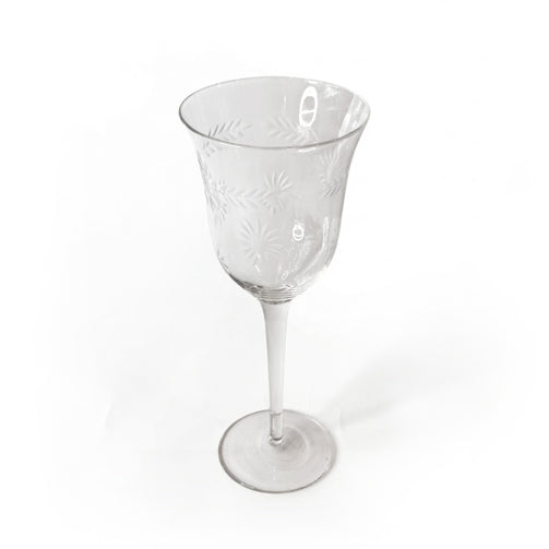 Engraved Glass Goblets