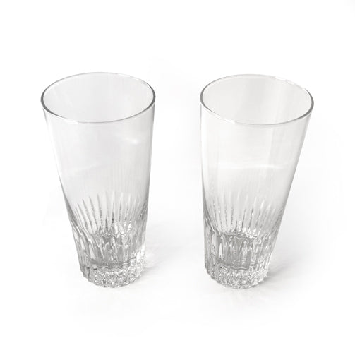 Tall Pressed Glass Tumblers