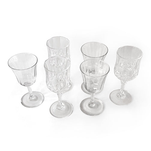Small Pressed-Glass Liqueur Glasses