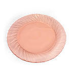 Set of Six Pink Spiral Depression Glass Tableware