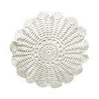 Set Of Three Circular Crochet Table Linens