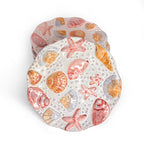 Set Of Eight Ceramic Plates With Marine Motifs