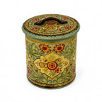 Mid-Century Holland Floral Tin Nesting Canister Set of Four