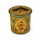 Mid-Century Holland Floral Tin Nesting Canister Set of Four