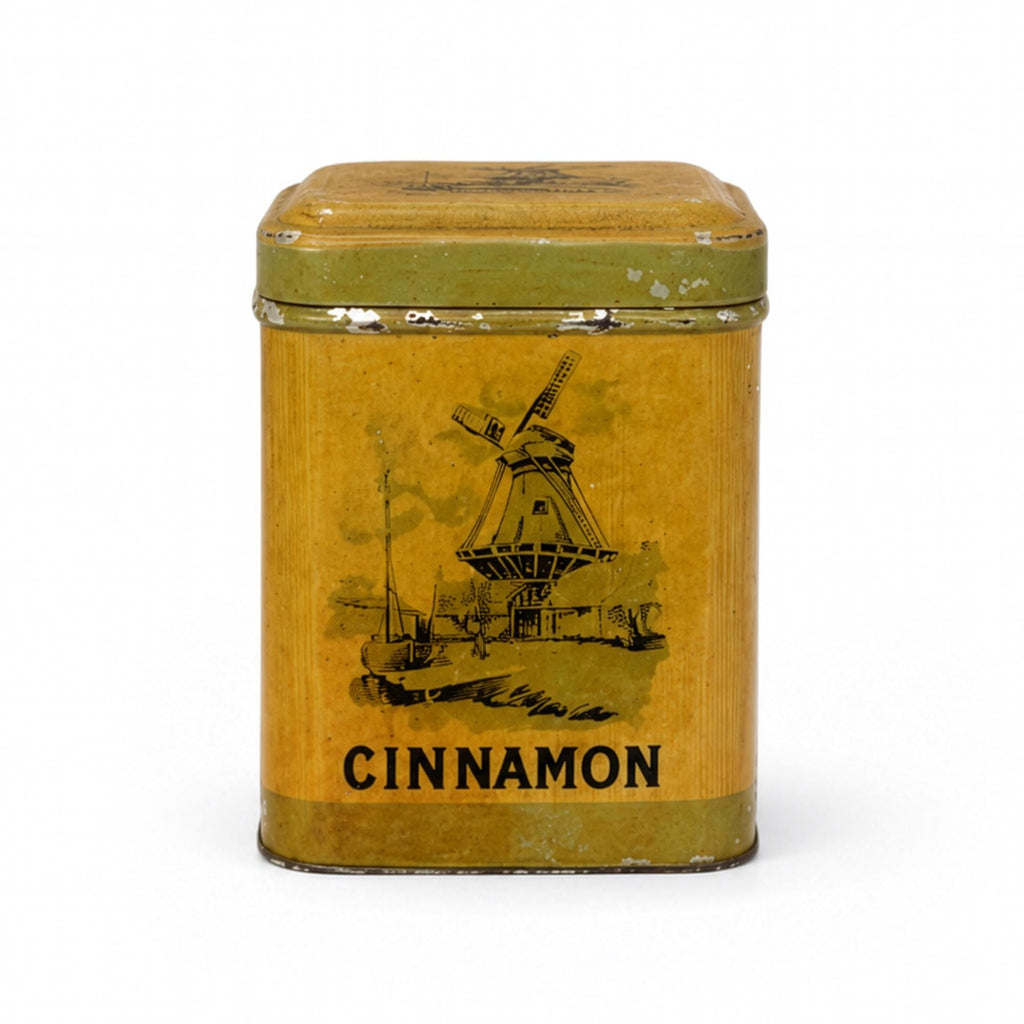 Vintage Dutch Spice Canister Set of Six with Windmill Design, 1960
