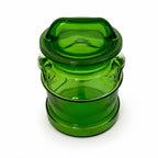 Vintage L.E. Smith Green Textured Glass Canisters Set, 1970