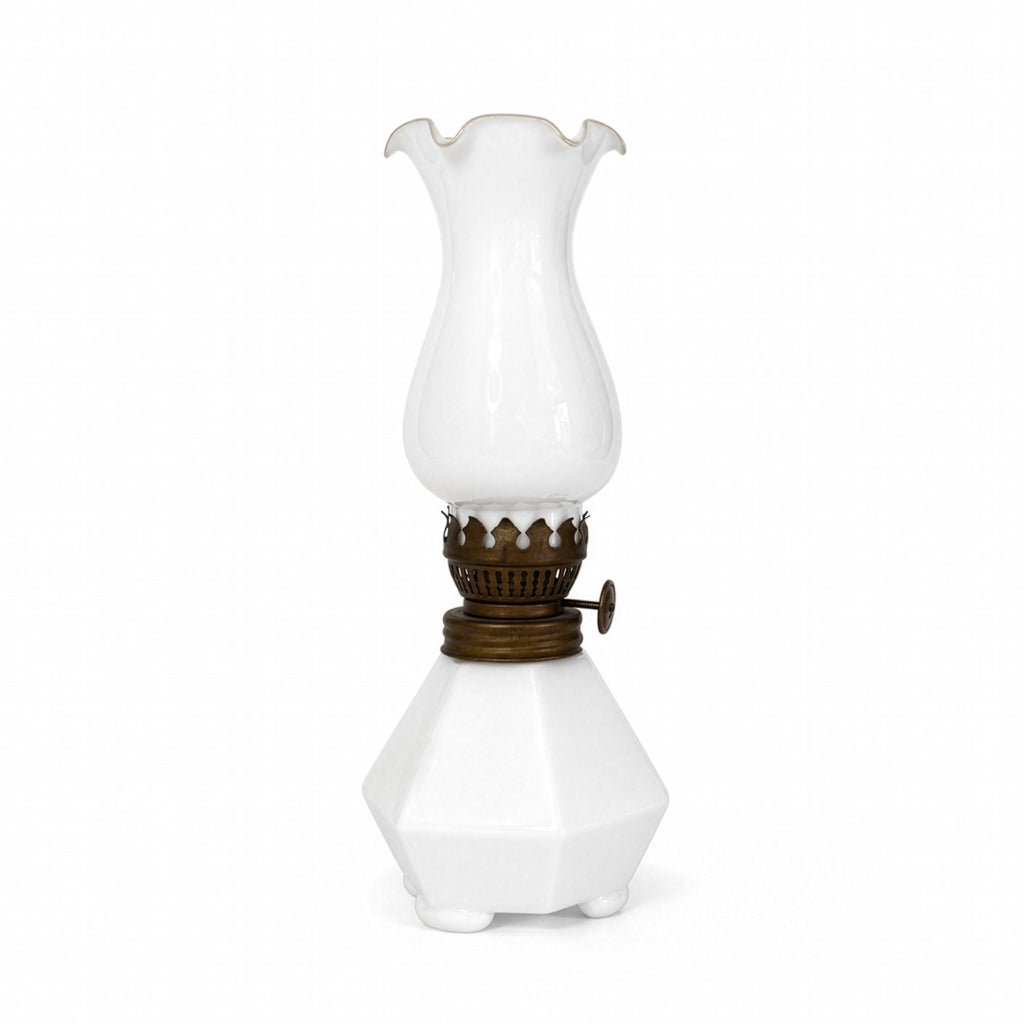 Collection of 11 Miniature Glass Oil Lamps, Antique &amp; Vintage, 1900