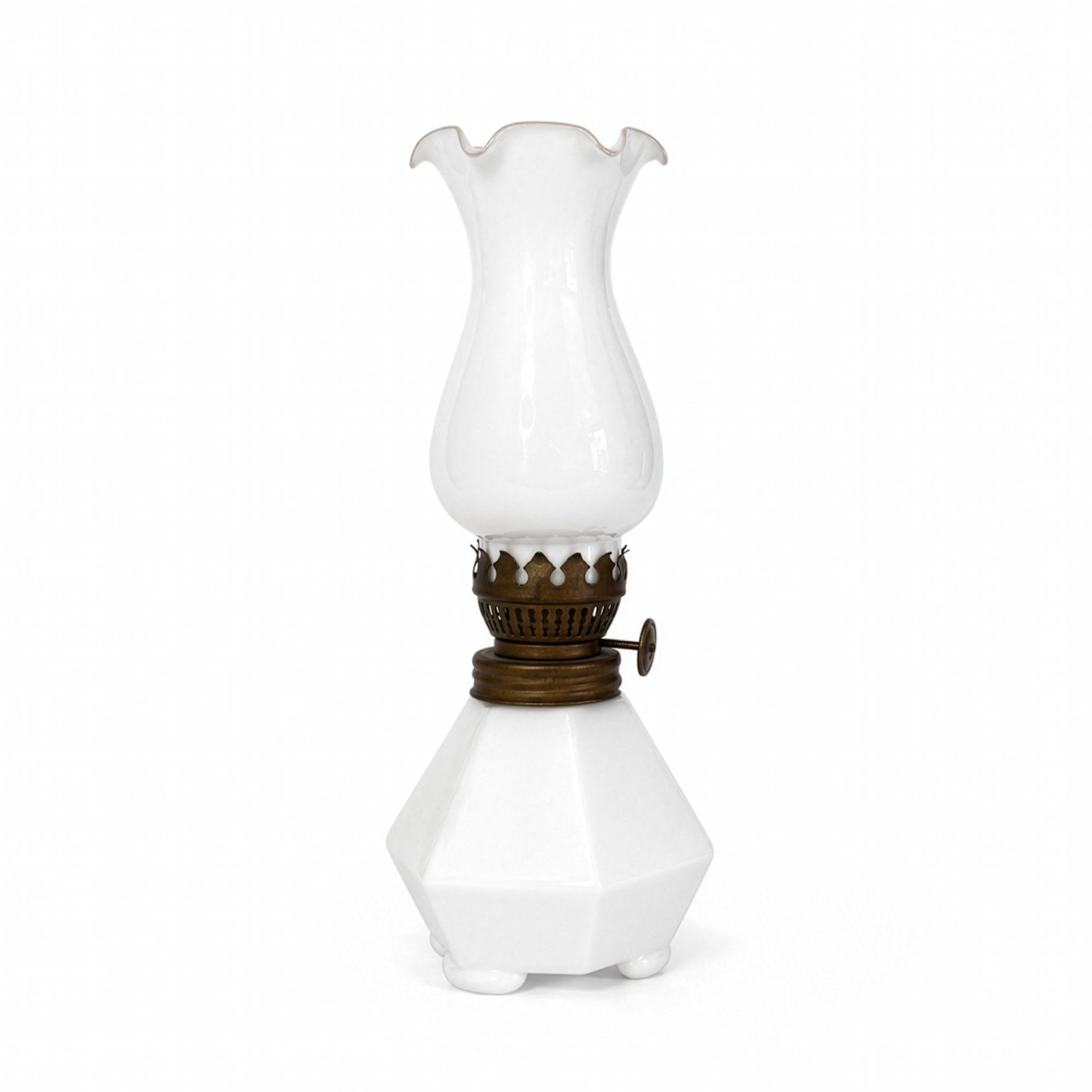 Collection of 11 Miniature Glass Oil Lamps, Antique &amp; Vintage, 1900