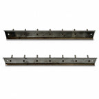 Vintage Ekco 15-Piece Kitchen Utensil Set, Chrome &amp; Wood, Wall Rack