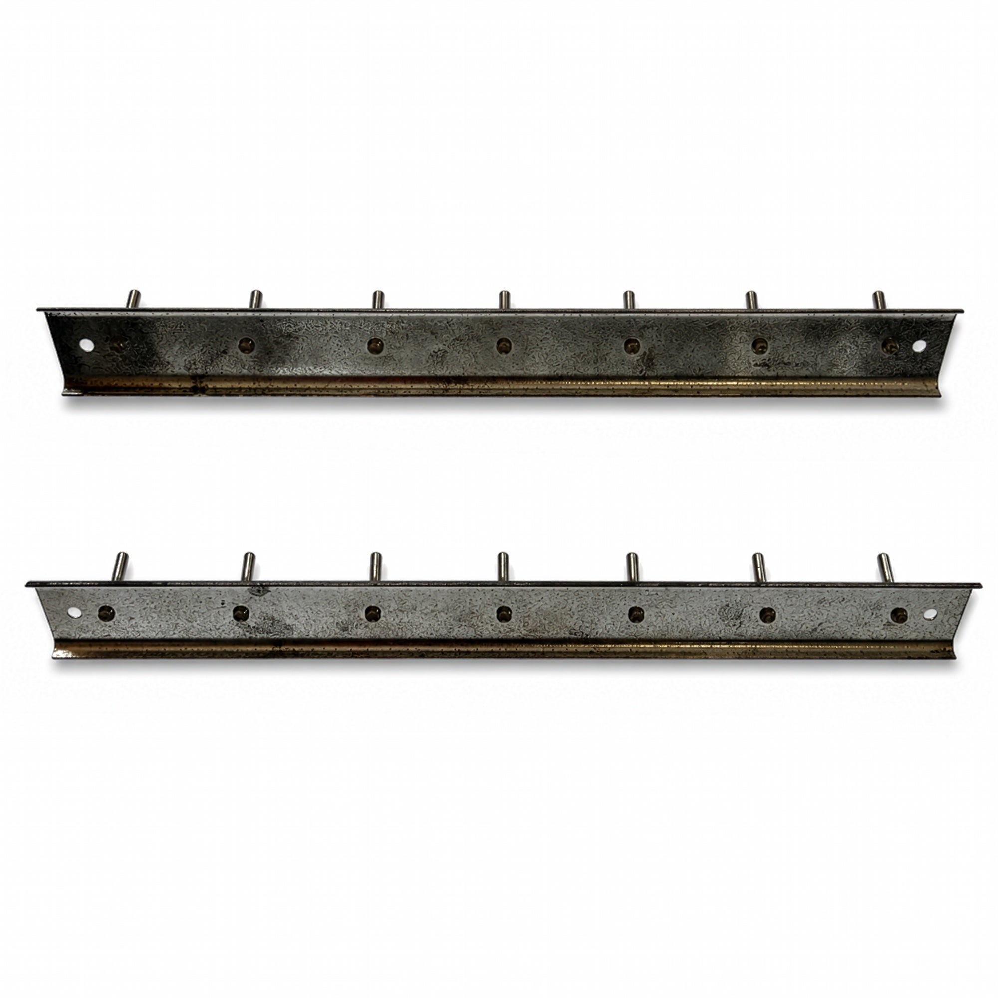 Vintage Ekco 15-Piece Kitchen Utensil Set, Chrome &amp; Wood, Wall Rack