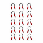 Wall Installation of 15 Antique Red Wood-Handled Jar Openers