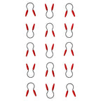 Wall Installation of 15 Antique Red Wood-Handled Jar Openers