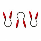 Wall Installation of 15 Antique Red Wood-Handled Jar Openers