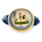 Vintage Henriot Quimper Faience Roaster Bowl & Pitcher Set, circa 1960