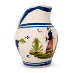 Vintage Henriot Quimper Faience Roaster Bowl & Pitcher Set, circa 1960