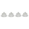 Set of Mosser Glass Miniature Covered Butter Dishes, Cherry Motif