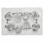 Set of Mosser Glass Miniature Covered Butter Dishes, Cherry Motif