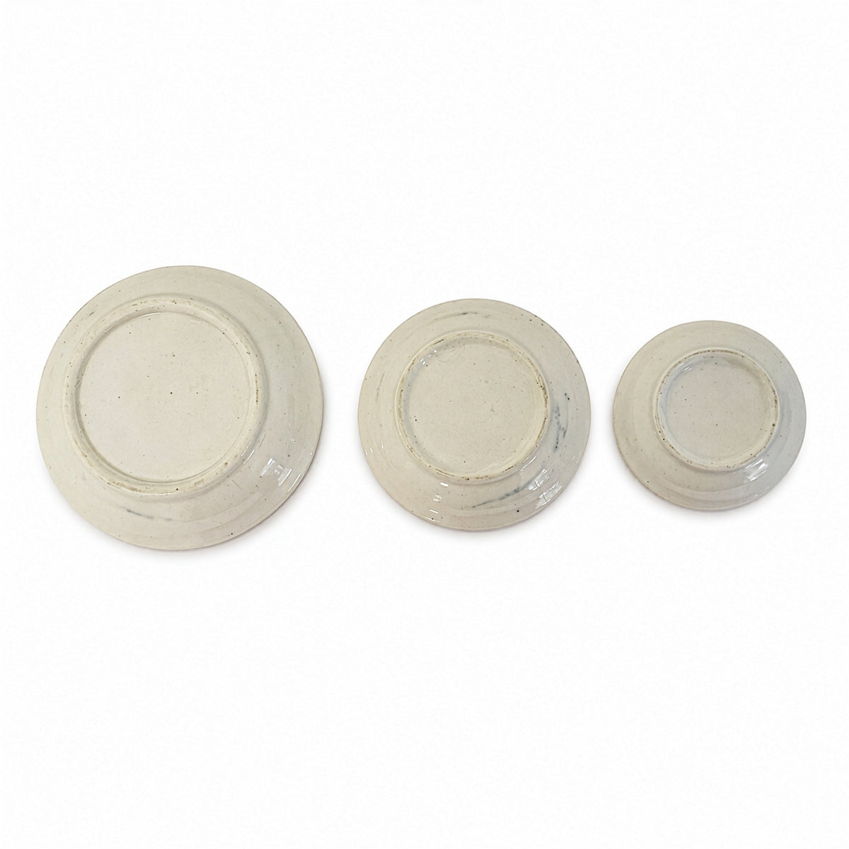 Vintage Irish Stoneware Butter Pat Set, Shabby Chic, 1970