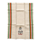 Vintage Dutch Girl Kitchen Towels Set, Hand-Embroidered Folk Art
