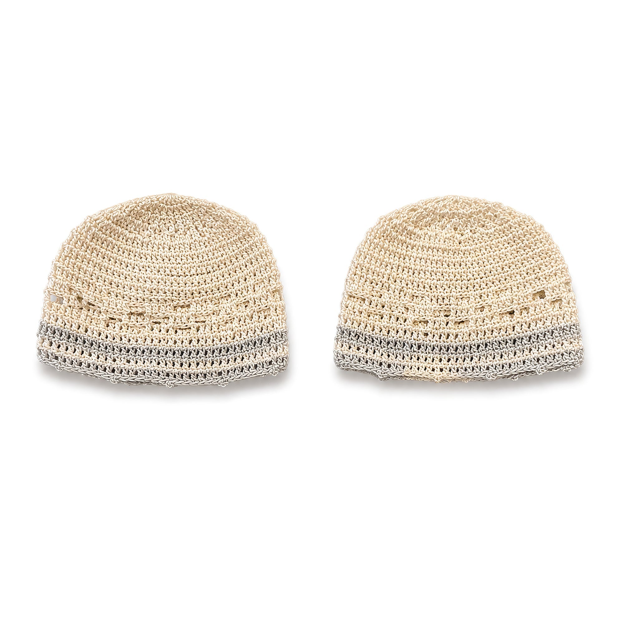 Vintage Handmade Crochet Glass Covers, Mid-Century Design, 1950s