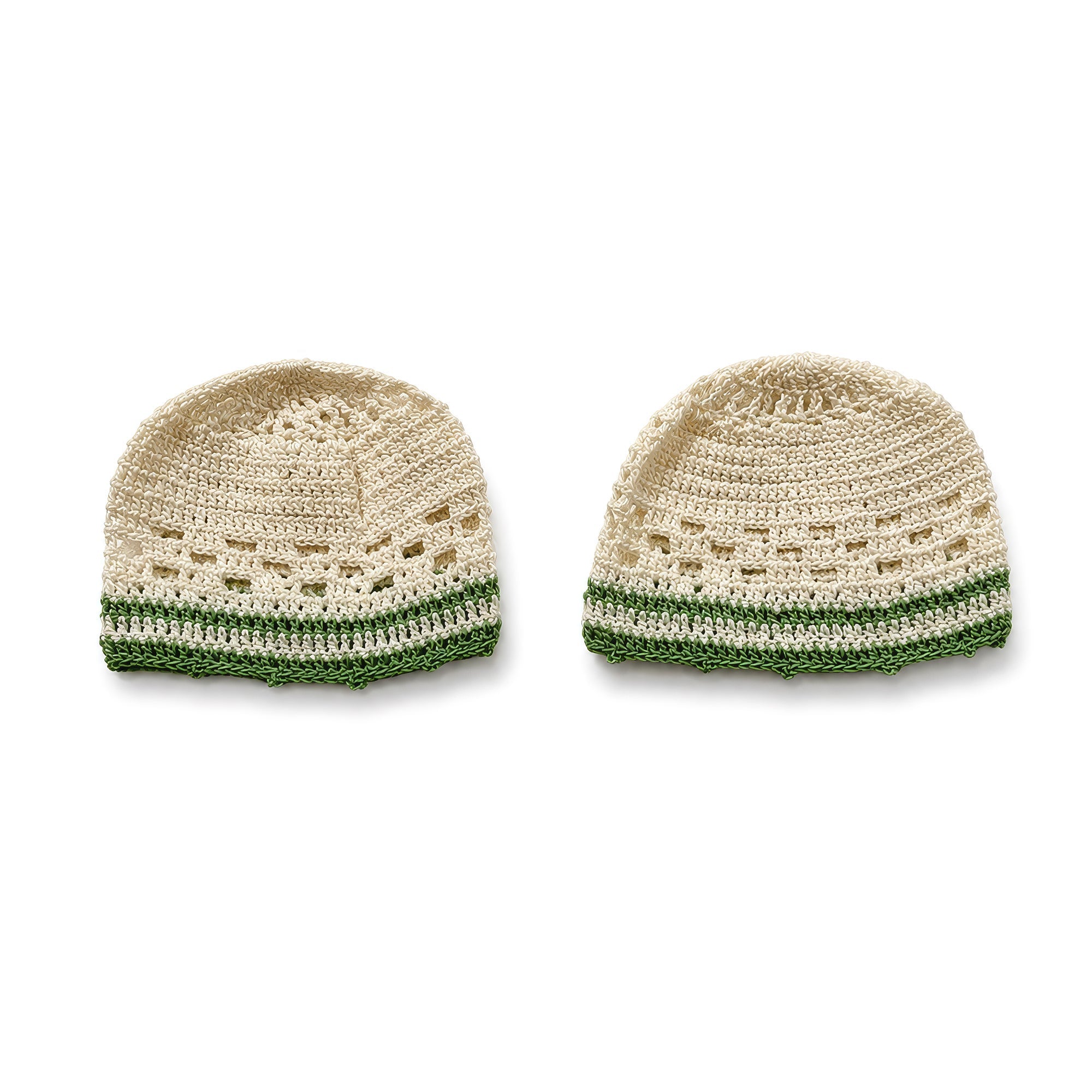 Vintage Handmade Crochet Glass Covers, Mid-Century Design, 1950s