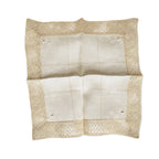 Set of Five Antique Cocktail Napkins, Lace and Hemstitch Detail, 1920s