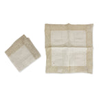 Set of Five Antique Cocktail Napkins, Lace and Hemstitch Detail, 1920s