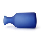 Sculptural Cobalt Blue Frosted Glass Vessels Set, Mexican 1980s