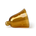 Set of Six Vintage Peach Lustre Glass Cloche Bells, Mid-Century, circa 1950s