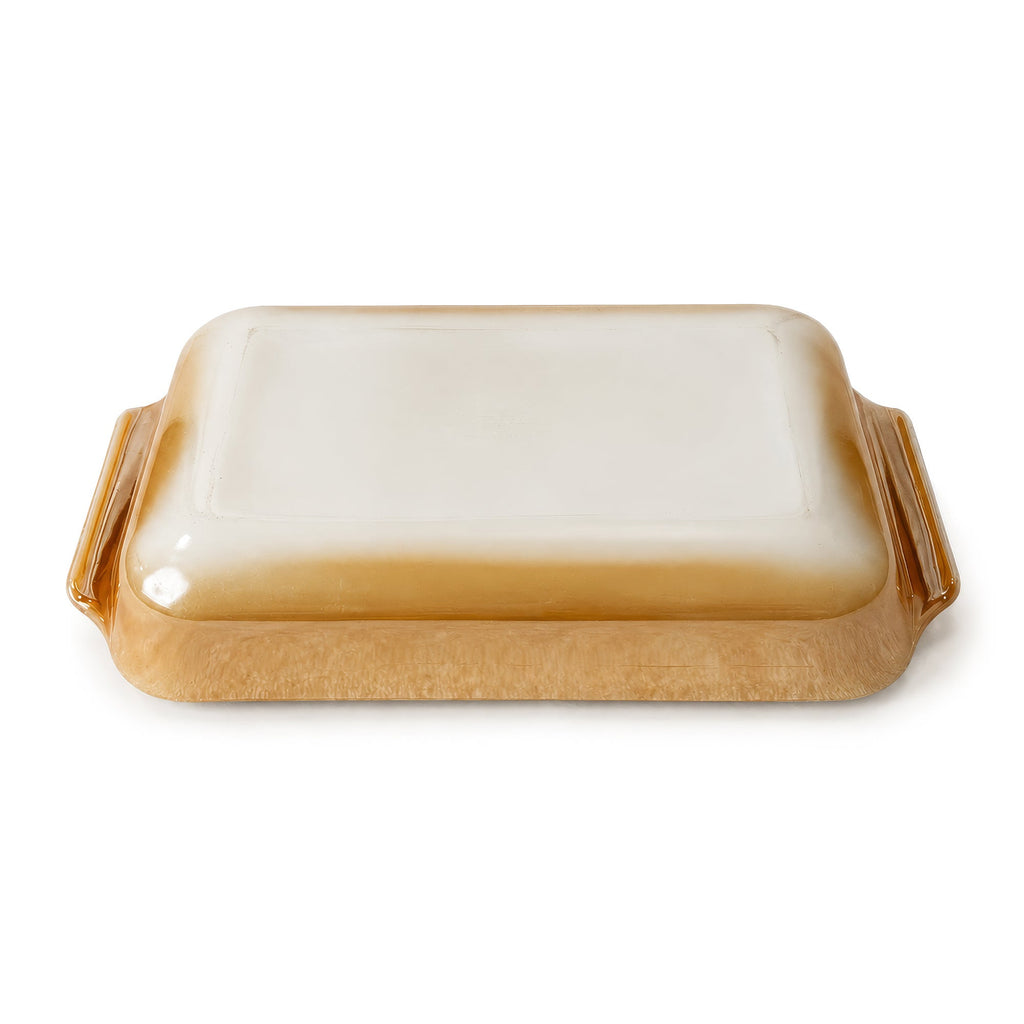 Set of 3 Vintage Fire-King Peach Lustre Baking Dishes, 1950s