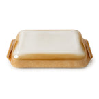 Set of 3 Vintage Fire-King Peach Lustre Baking Dishes, 1950s