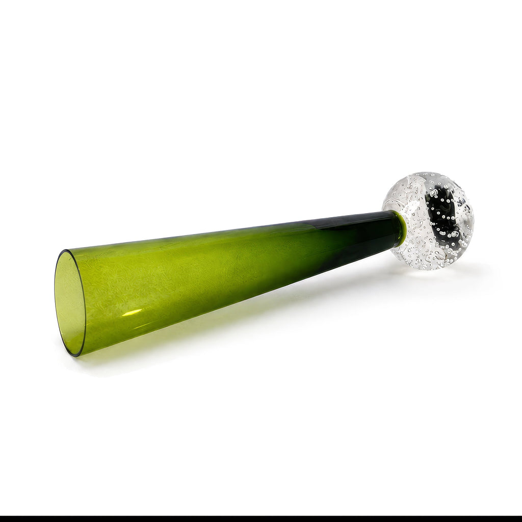 Mid-Century Scandinavian Emerald Green Bud Vase, Bullicante, 1950