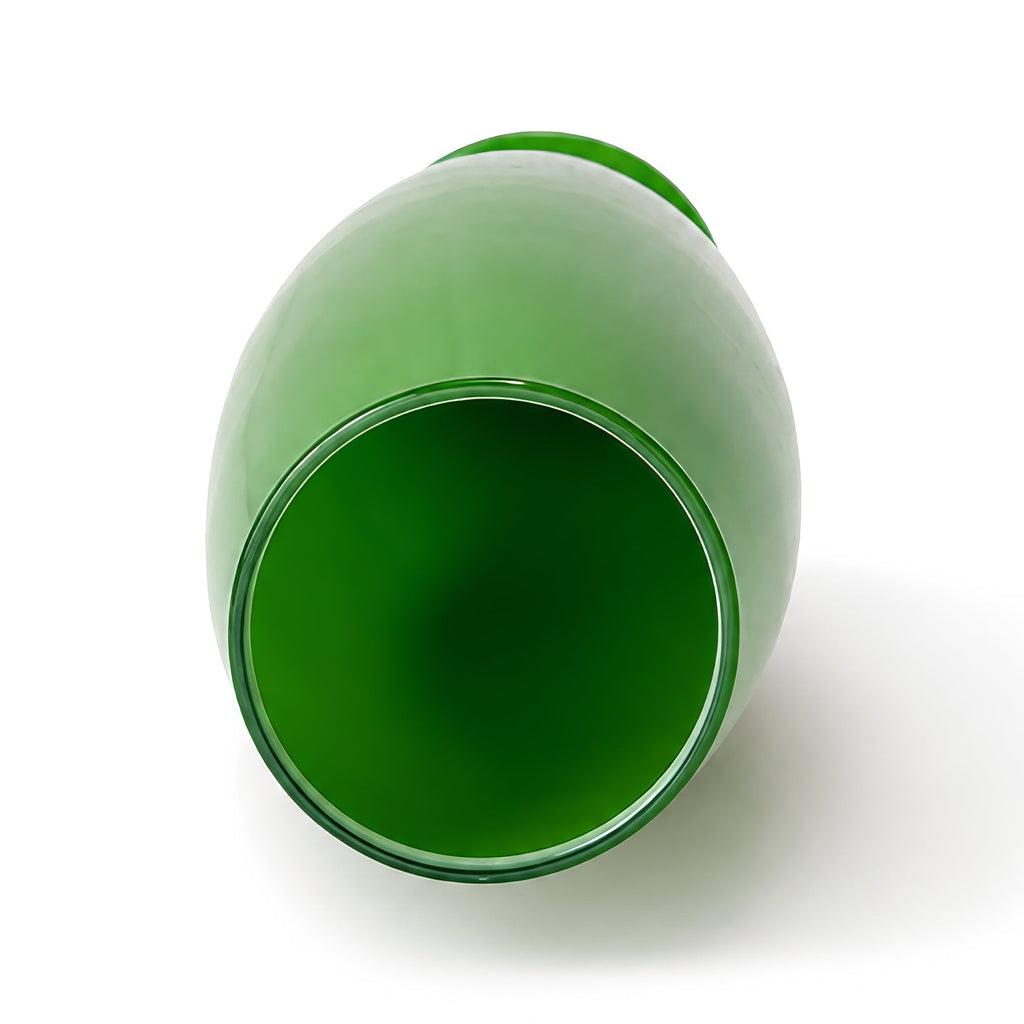 Vintage Green Glass Vase from Empoli, Italy, Mid-Century Modern, 1950s