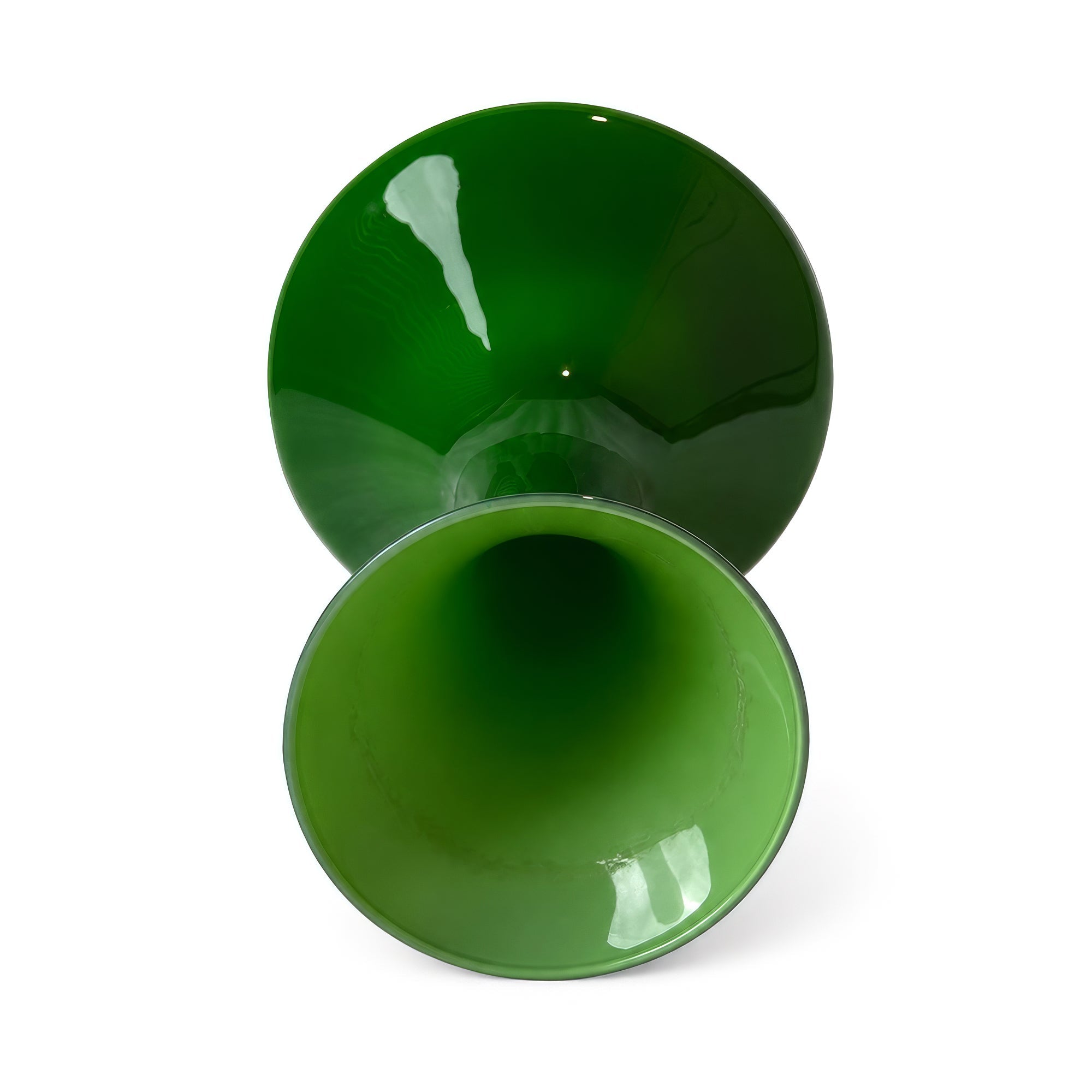 1970s Norwegian Art Glass Vase by Willy Johansson, Jade Green